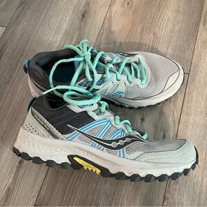 Saucony Excursion TR 14 Gray and Blue Women's Sneakers